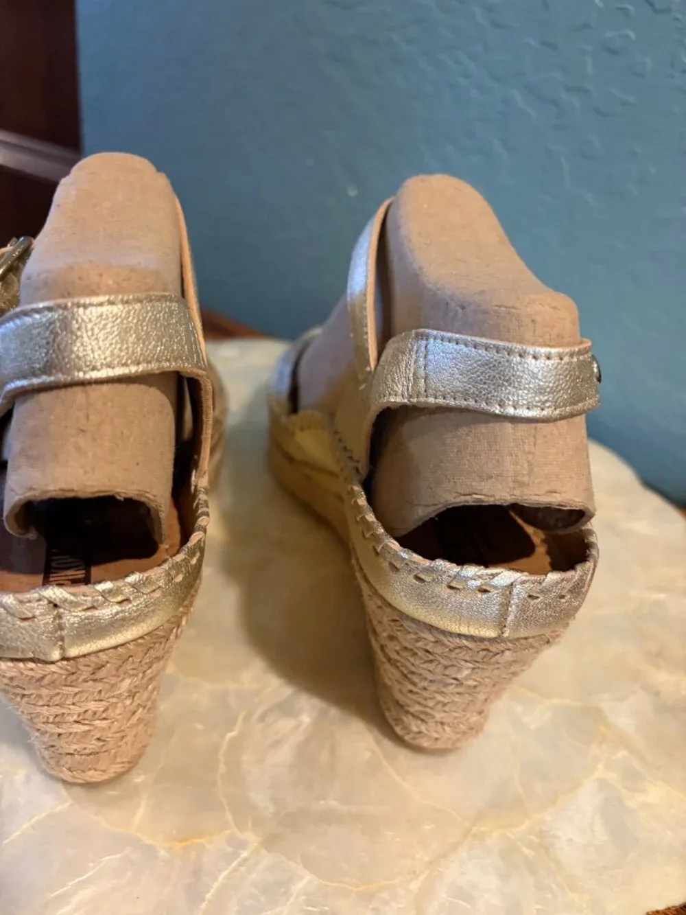 Pikolinos Vila Espadrilles Wedge Sandals- Size 40